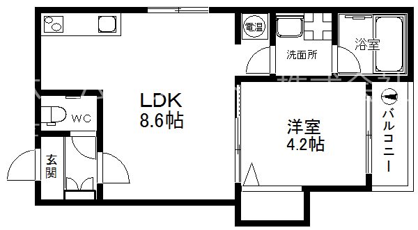 グランディル御崎Ⅰ 間取り