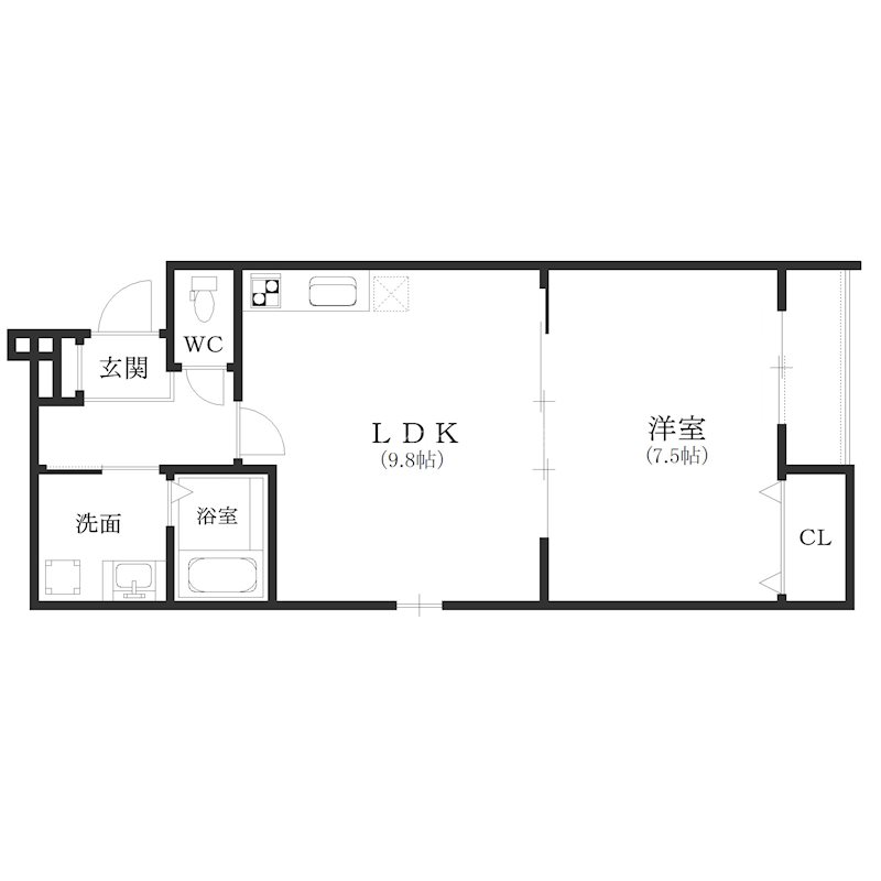 フジパレス西住之江Ⅷ番館 間取り