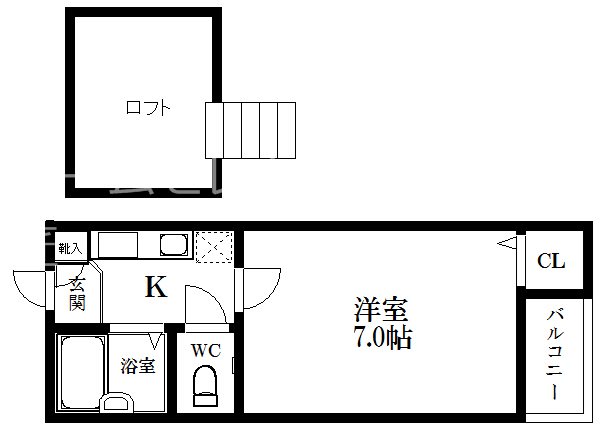 ブルーメイト　B棟  間取り