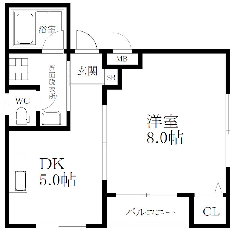 アイクロスＡＭ北加賀屋  間取り