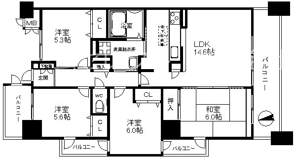 シティコーポ住之江WEST 間取り
