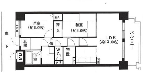 レジェロ住之江 間取り