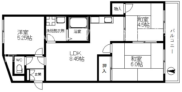 グレースハイム上住吉 間取り