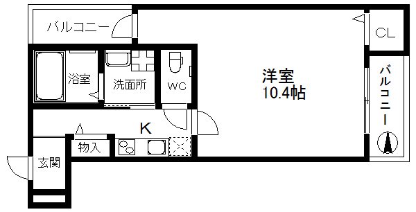 フジパレス北加賀屋Ⅵ番館 間取り