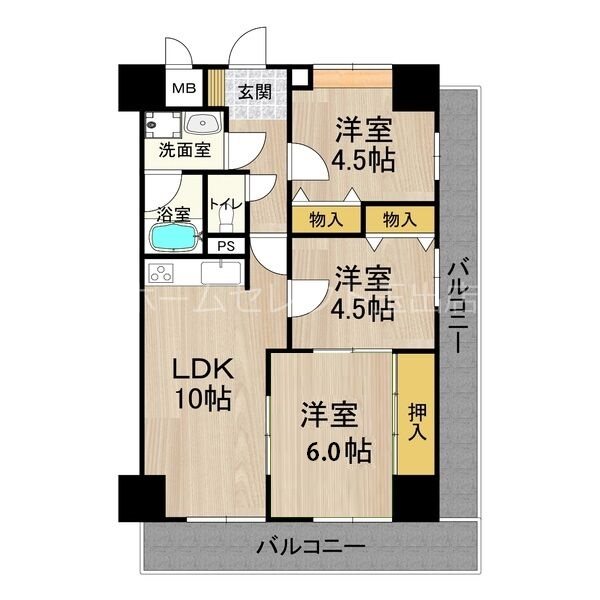 パークモダン住之江公園 間取り