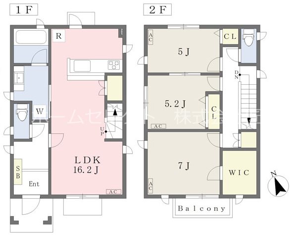 西住之江戸建EAST 間取り