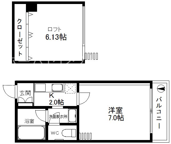 新栄プロパティー中加賀屋 間取り
