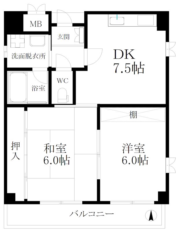 シェーヌパレ 間取り