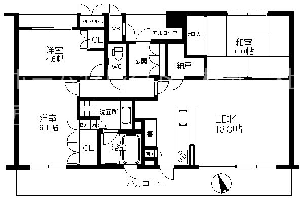 マジェス住之江公園 間取り
