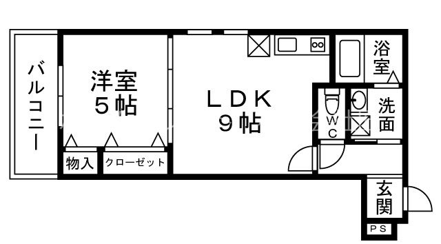ソレイユ聖天下Ｂ 間取り