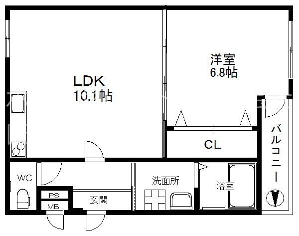 フジパレス西加賀屋 間取り