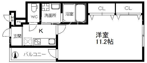 フジパレス北加賀屋Ⅵ番館 間取り
