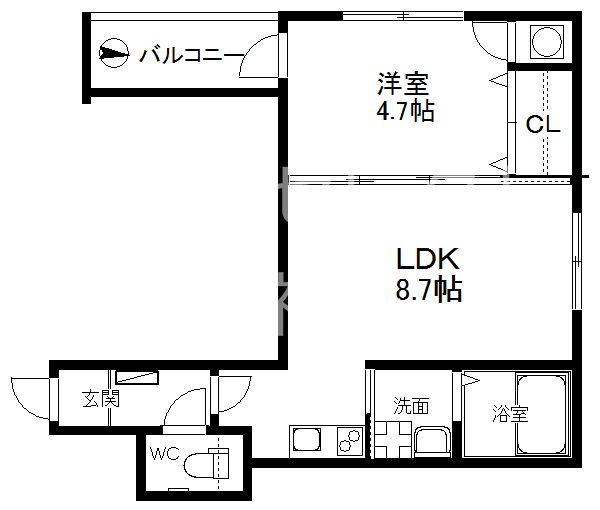 F　asecia　chart 間取り