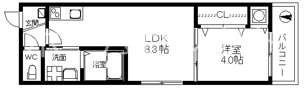 F　asecia　chart 間取り