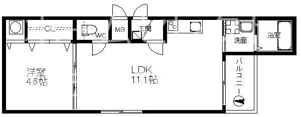 F　asecia　chart 間取り