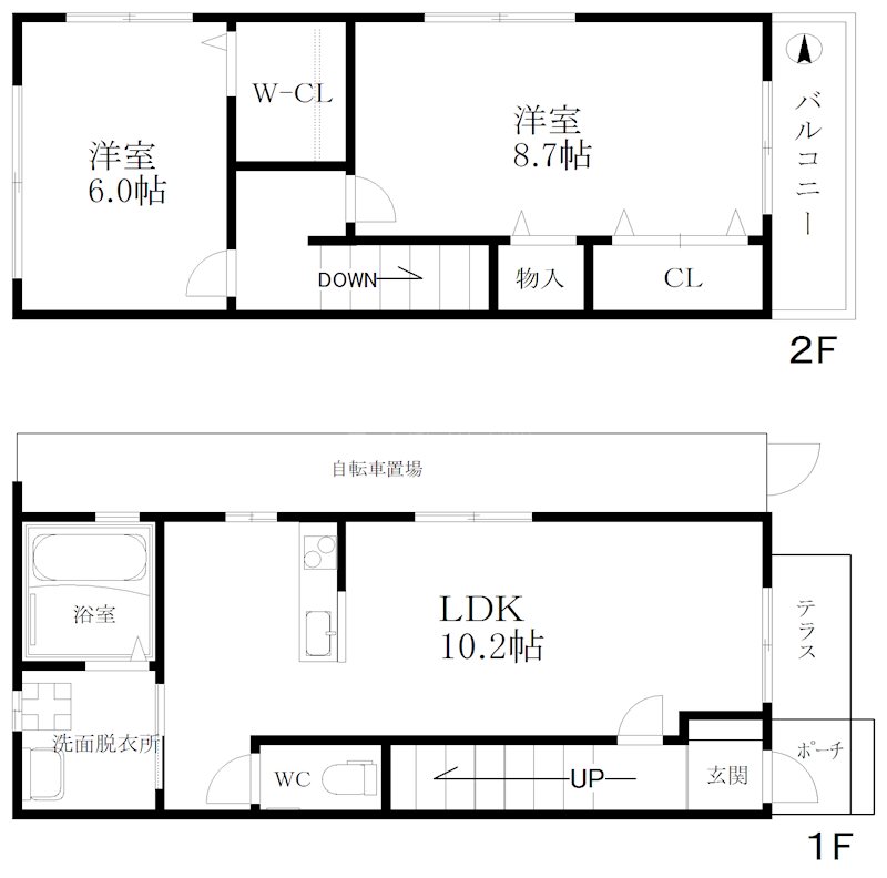テラス北加賀屋 間取り