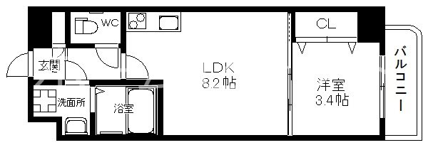アンフィニＸⅥ岸里 間取り