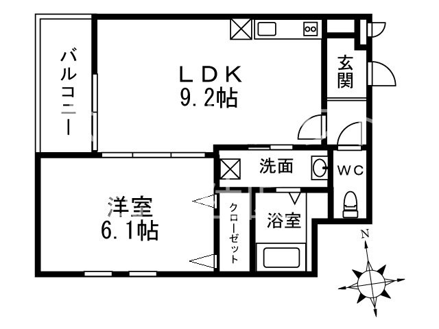 大阪府大阪市西成区玉出東２丁目 間取り