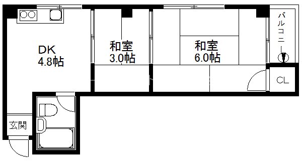 大阪府大阪市西成区千本南２丁目 間取り