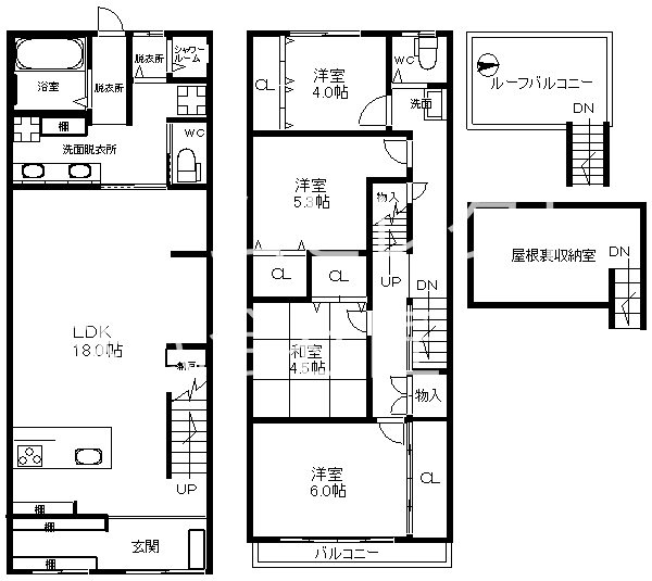 安立3丁目戸建賃貸 間取り