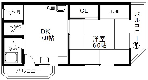 シャトー天神ノ森 間取り