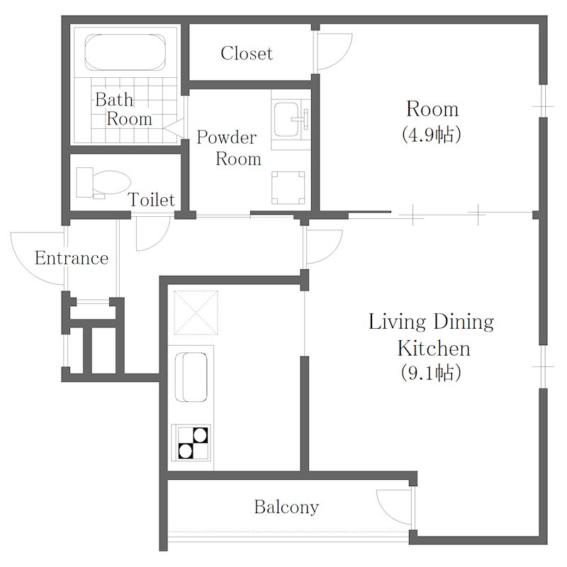 フジパレス西住之江Ⅷ番館 間取り