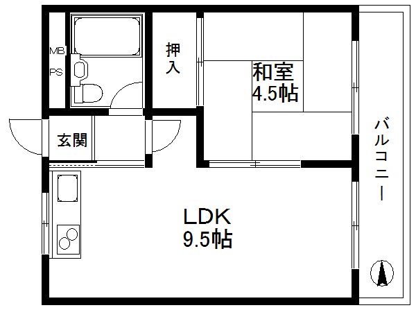大阪府大阪市西成区千本南２丁目 間取り