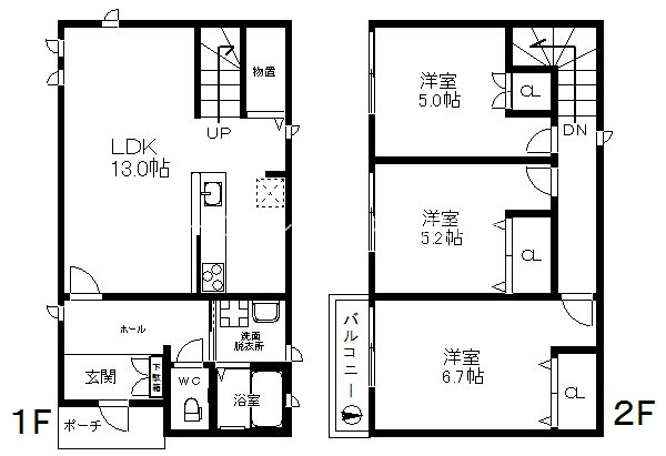 墨江四丁目戸建賃貸 間取り