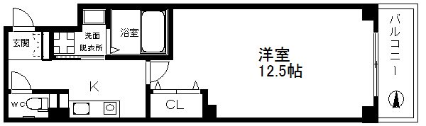 ルクール天下茶屋北 間取り