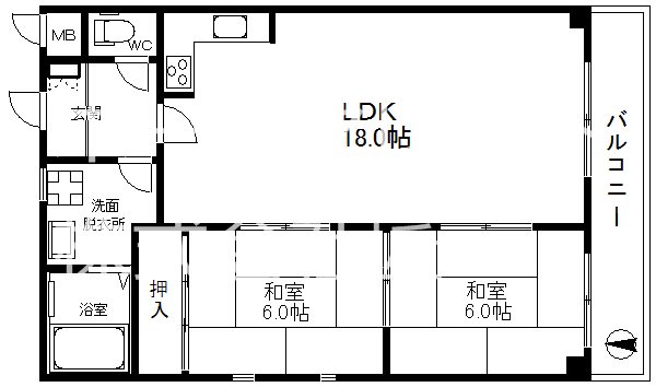 WIN帝塚山 間取り