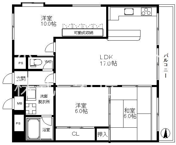 帝塚山泰山ドーモ 間取り