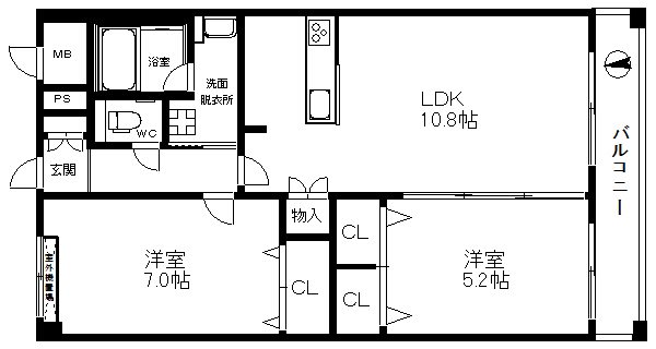 アイリット東粉浜 間取り