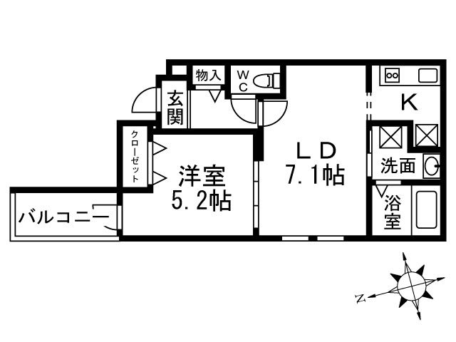 ソレイユ聖天下Ａ 間取り