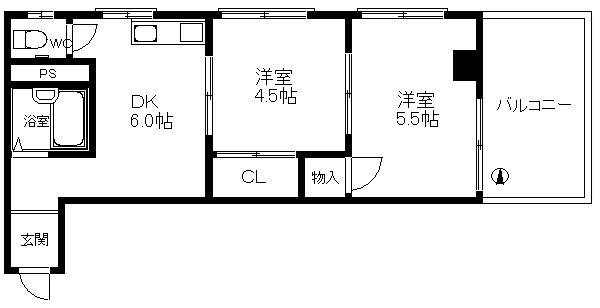 エクセル千本ハイツ 間取り
