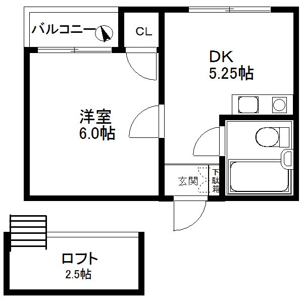 エルベ玉出東 間取り