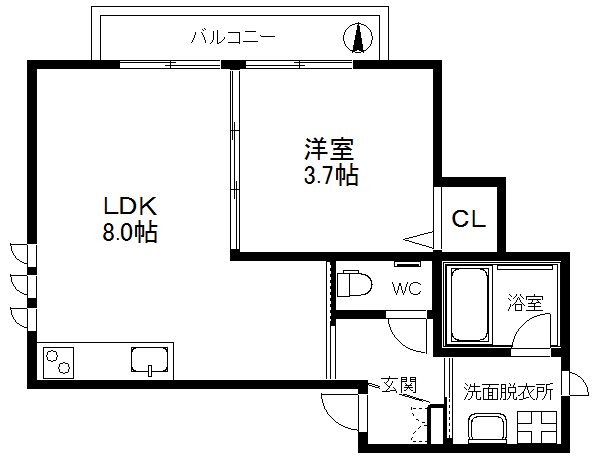 ルレーヴ帝塚山 間取り