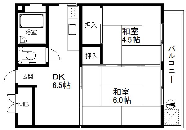 グランドコーポカトレア 間取り