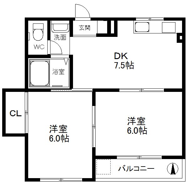 ラパンジール住吉大社 間取り