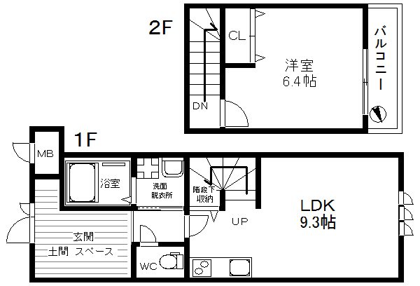 ツイン フォレスト住之江Ⅰ番館 間取り