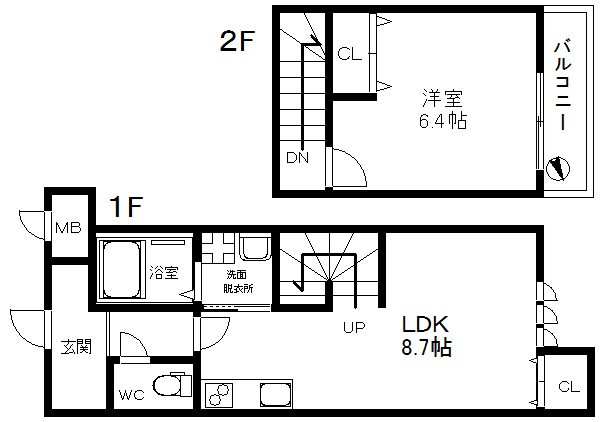 ツイン フォレスト住之江Ⅰ番館 間取り