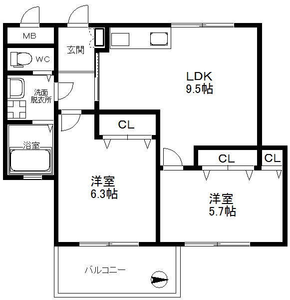 ウィンミサキ 間取り