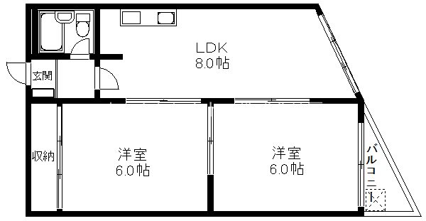 ニコーハイツ住吉 間取り