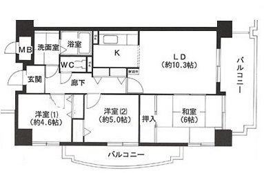 レジェロ住之江 間取り