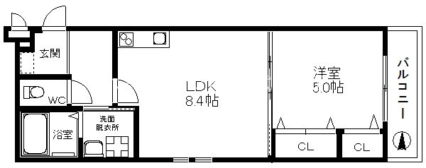 フジパレス住ノ江駅南Ⅵ番館 間取り
