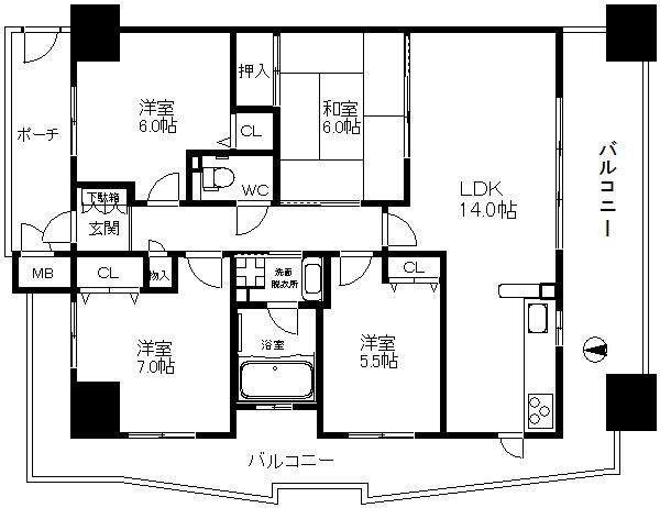 レジオン住之江パークプレイス 間取り