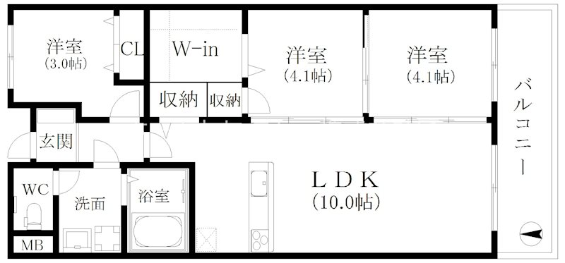 メゾンAメッツ 間取り