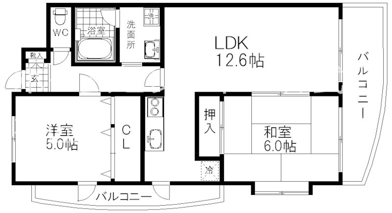 ペガサス２番館住之江 間取り