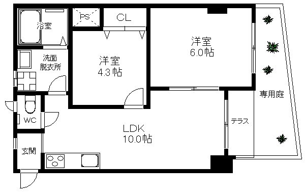 ミピアーチェ西住之江 間取り