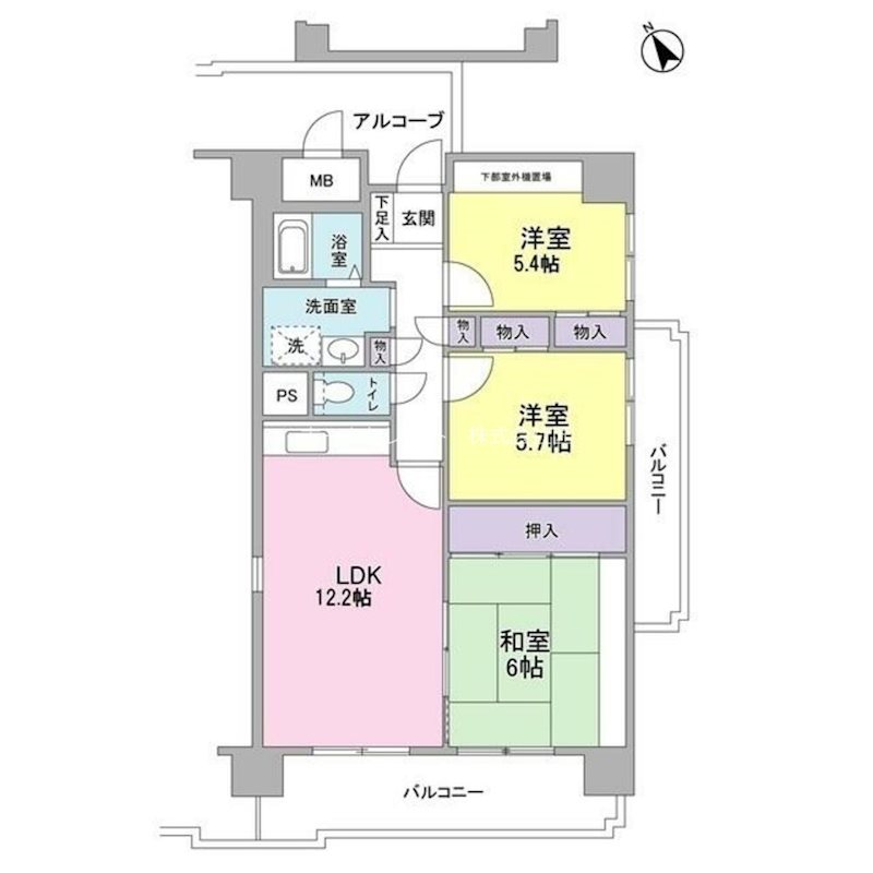 サニーコットン住之江 間取り