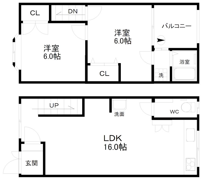松三丁目テラスハウス 間取り